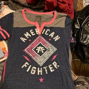 XL Americacan Fighter 3/4 sleeve